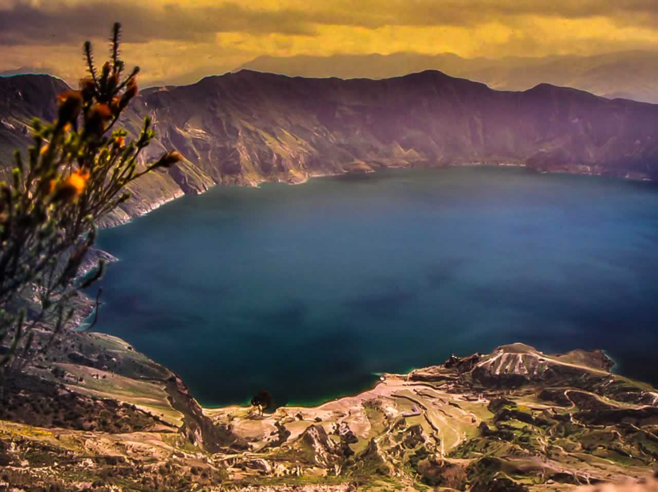 Quilotoa Emerald Lagoon